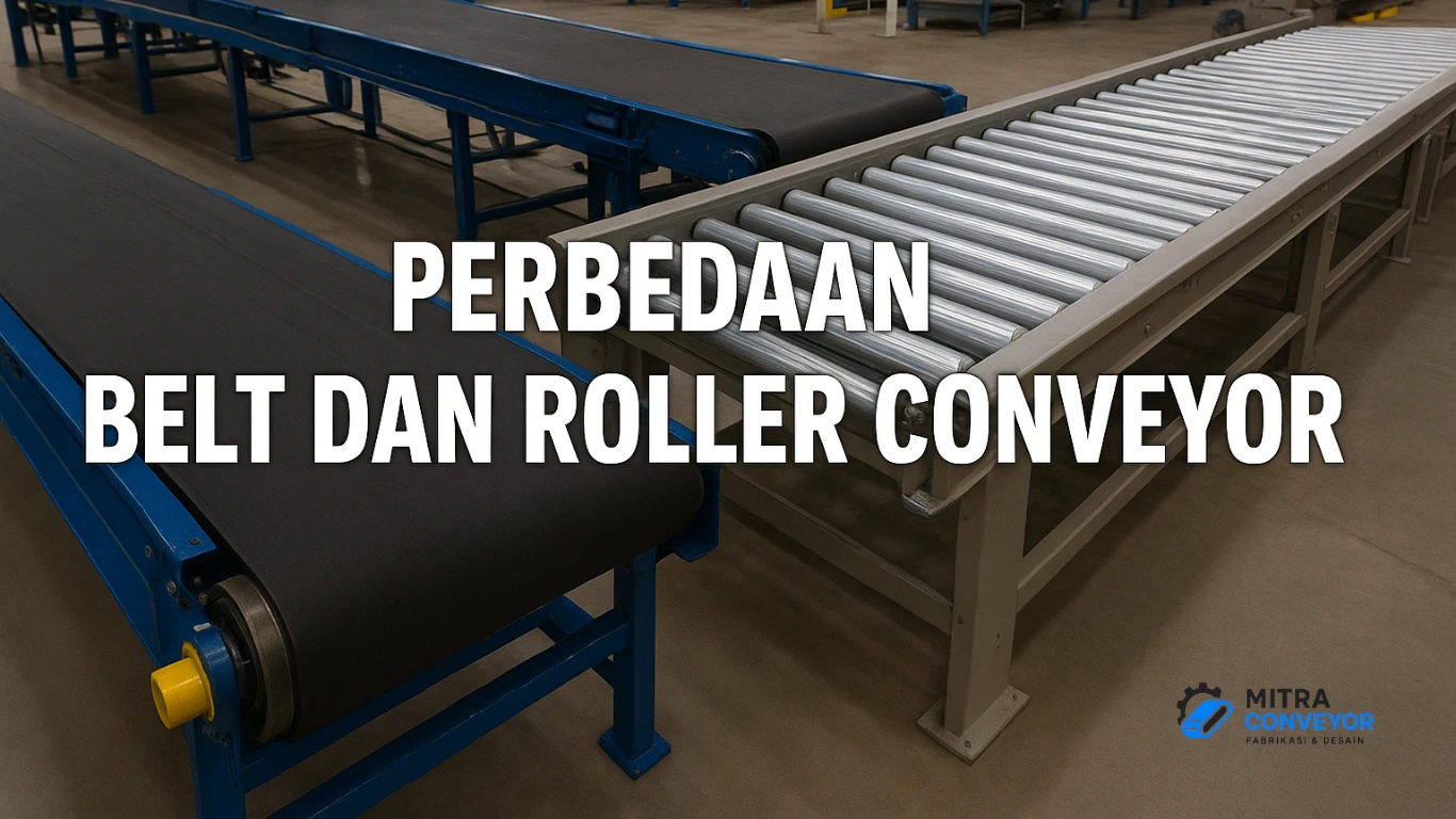 Perbedaan Belt dan Roller Conveyor