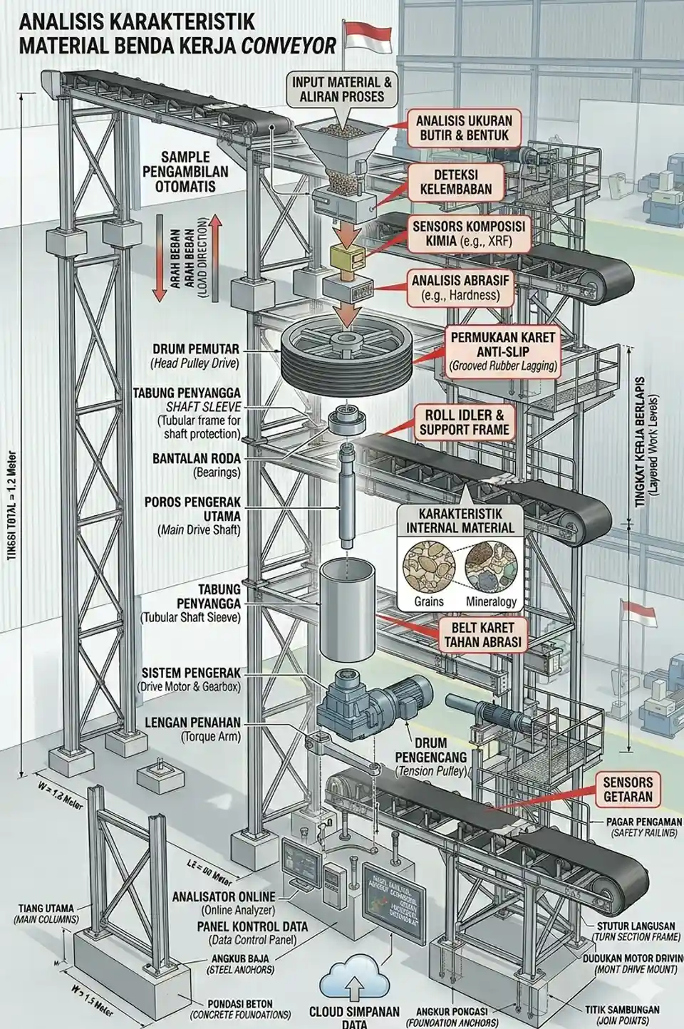 Analisis Karakteristik Material Benda Kerja conveyor