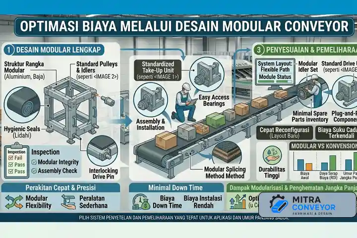 Optimasi Biaya Melalui Desain Modular conveyor