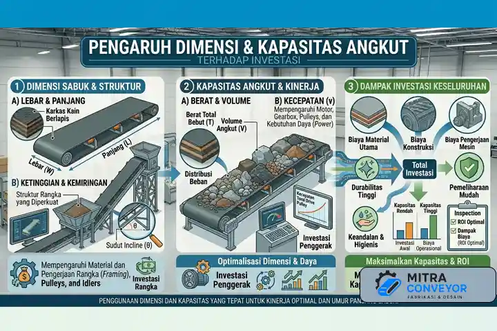 Pengaruh Dimensi dan Kapasitas Angkut terhadap Investasi
