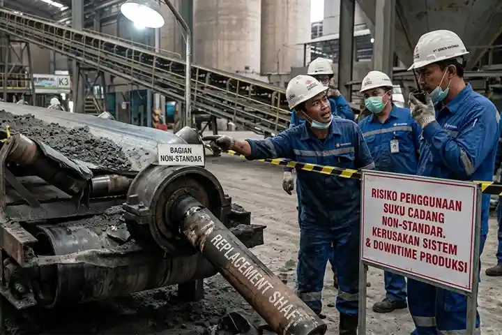 Risiko Penggunaan Suku Cadang Non-Standar pada conveyor