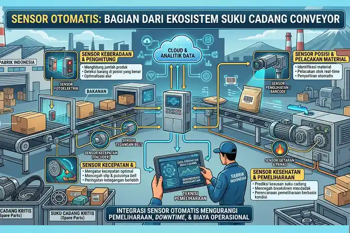 Sensor Otomatis sebagai Bagian dari Ekosistem Suku Cadang conveyor